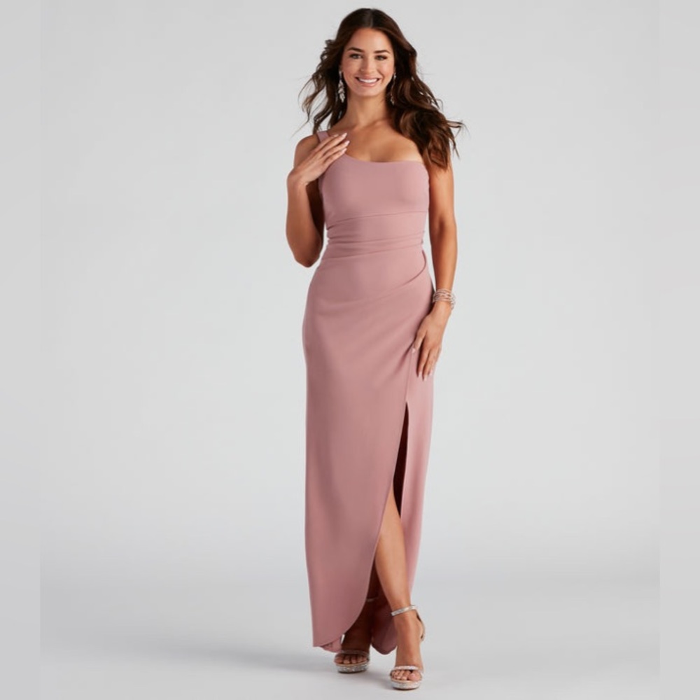 Iris Long Formal Mauve Dress, Sz S, NWOT